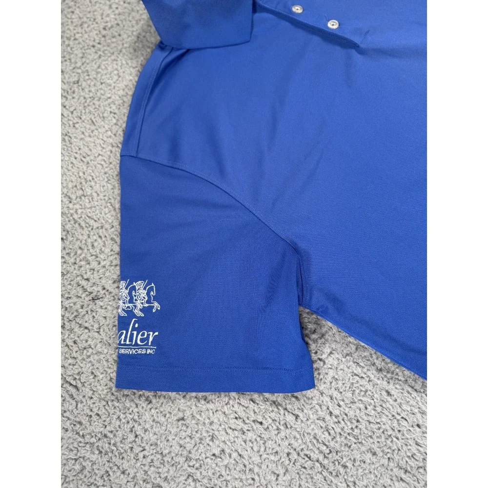 Nike Golf Polo Shirt Mens XL Blue Tour Performance Short Sleeve Active Dri Fit - Picture 4 of 10